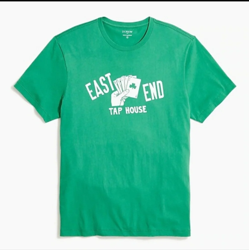 J.CREW EAST END TAP HOUSE T-SHIRT GREEN XXL 47-49 BNWT RETIRED